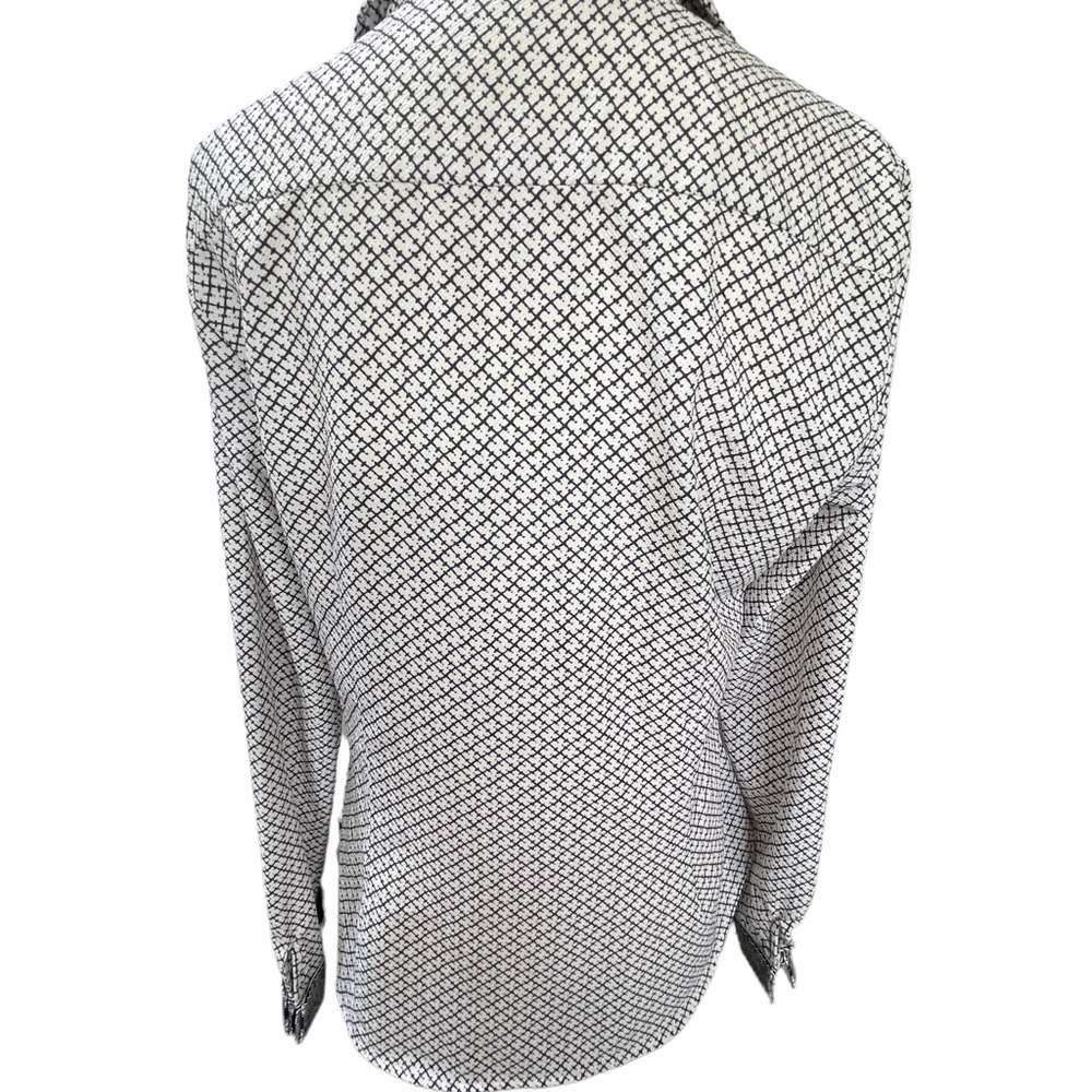 Zara Basic Long Sleeve Large Collared Polo Button… - image 6